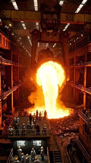 Horrific accident at the steel plant #short