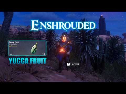 How to Get Yucca Fruit / Palm Wood Logs | Enshrouded