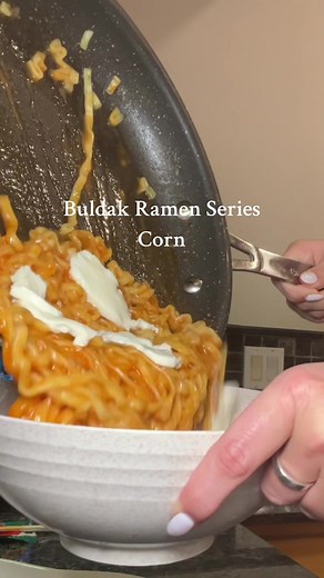 Spicy Buldak Ramen Series with Corn