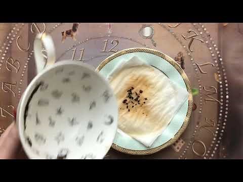 How to use my fortune teller teacups. Tea leaf reading in its most simple form. Teacup reading.