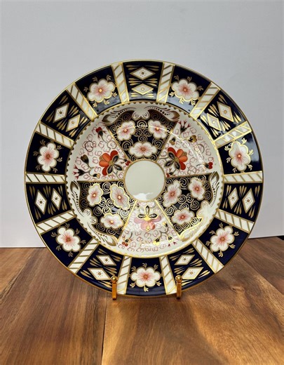 ROYAL CROWN DERBY Traditional Imari (pattern 2451) 1st Quality Plate, Vintage Cobalt Blue With Gold Accents 10.5" Collectible/display Plate - Etsy