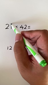 Multiplication trick | Multiplying 2-digit numbers #multiplication #multiplicationtrick #reels | Math Tricks