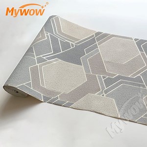 [Hot Item] Lobby Wall Design Decorative Building Material Suede Wallpaper