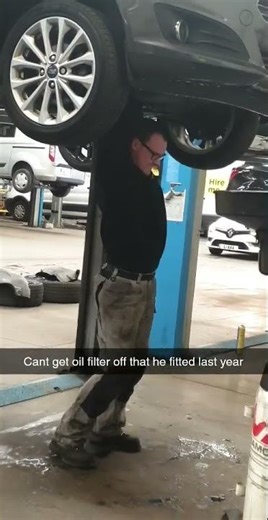 Self Inflicted Super Tight Oil Filter 😂😂