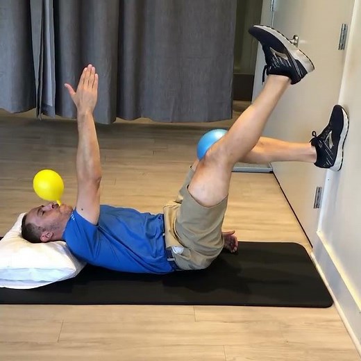 Postural Restoration Institute Exercise: 90/90 Hip Shift w/Hemi Bridge + Balloon Breathing