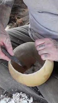 Cleaning Out A Gourd Bowl