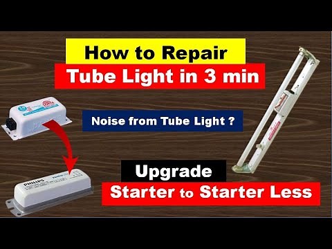 Tube Light Connection Without Starter | How to Repair Fluorescent Tube Light | Ballast / Choke