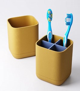 Modern Bathroom Toothbrush Holder Organizer With 4 Compartments Electric Manual Storage Custom Colours Available With Drip Tray Fall Gift - Etsy UK