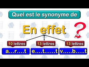 Les synonymes : exercice pour développer son vocabulaire