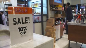 Decline in the number of people visiting Boxing Day sales