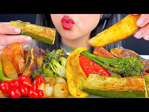 ASMR Roasted Veggies【Mukbang/Eating Sounds/No Talking】