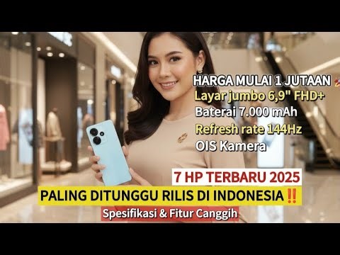 7 HP Baru Paling Ditunggu Rilis di Indonesia 2025 ‼️ Spesifikasi & Fitur Terbaru!