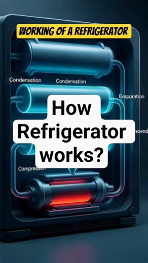 Working of a Refrigerator | #thermodynamics