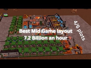 Best Summer Mid game layout - 7.2 Billion/hr | Roblox factory simulator