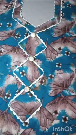 Rhombus shape patch neck design#fashion#stitching#rhombus#patch#button#tutorial#diy#designer#boutiqu