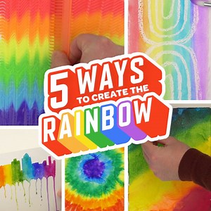 31K views · 188 reactions | 5 ways to make life brighter! Try out our rainbow techniques using Crayola supplies to make colourful ROYGBIV creations. | Crayola | Facebook