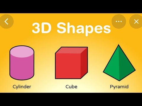 3D shape song for kids #shapes #3danimation #3dshapes #3dsong #bbps #schollife #shapesforkids
