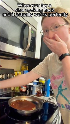 Testing the viral saucepan pancake hack! 🥞😲