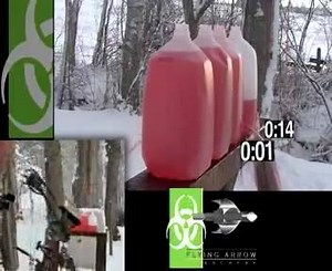 😵 Watch how fast the Toxic Broadhead drains the jugs! 😵 | Flying Arrow Archery