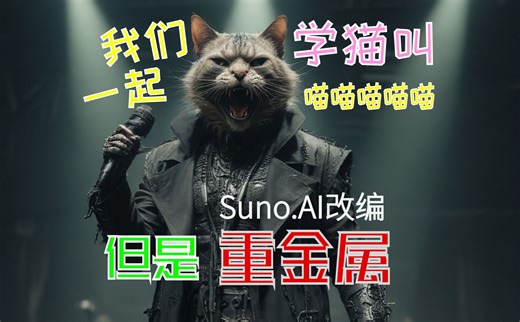 suno.ai重编《学猫叫》，听完我头都甩掉了