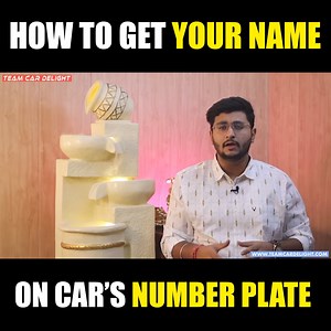 12K views · 37 reactions | How to get your Name on Car’s number plate #numberplate #car #new #vip #ashneergrover #blue #black #red #yellow | Team Car Delight | Facebook