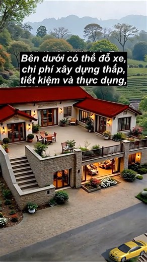 One-story courtyard house design 🥰🥰 #beautifulhouse #pooldesign #decor