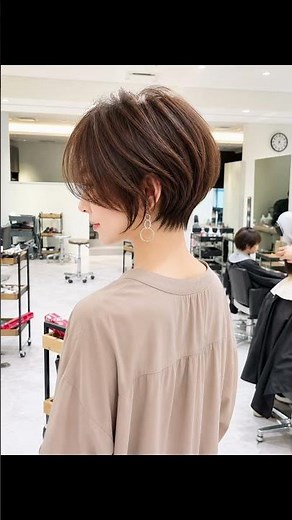 50代だからこそ上品な前髪なしショートヘア #ショートボブ #ショートヘア#前髪なし#50代#ヘアスタイル