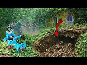 Time-Lapse:72 Hours Digging Near an Abandoned House – Skeletons Unearthed Beneath the Haunted Ground