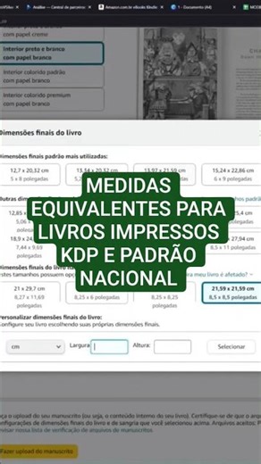 Equivalent Measurements for Printed Books | National Standard and KDP #booklayout #kdp