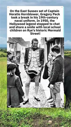Gregory Peck on Set in Historic England! (1950) ⚓ #GregoryPeck #ClassicHollywood #Shorts