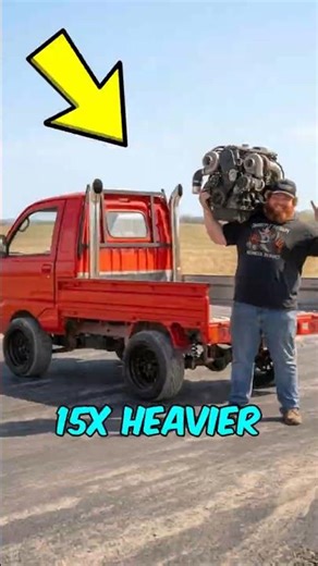 He Put a 1,500lb Diesel Engine in a TINY Japanese Truck!