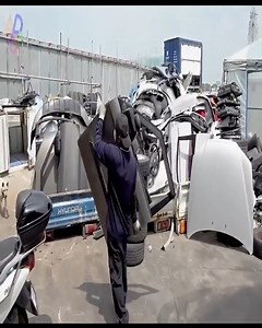 Incredible Large Scale Scrap Car Process. Korean Used Car Junkyard | SportsAbc