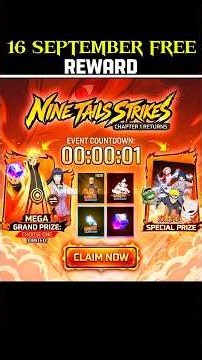 16 September All' Free Reward's Details 🔥 #freefire #shorts #indrajgaming