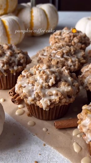 17K views · 20 reactions | the BEST pumpkin muffins  a soft, moist, and cakey pumpkin bottom topped with a crumbly streusel and finished with a sweet maple icing  they’re basically like mini pumpkin coffee cakes! recipe is on my website titled “best pumpkin muffins” #pumpkin #pumpkins #pumpkinspiceeverything #fallbaking | Eats Delightful | Facebook