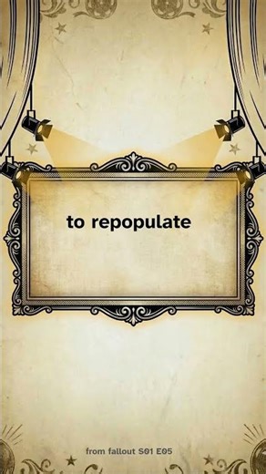 to repopulate → repeupler | C1 | fallout 🇬🇧→🇫🇷 #Shorts