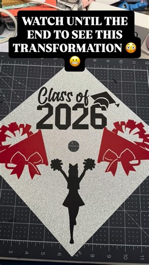 Evelyn Mtz on Instagram: "Cheer leaders deserve a topper that SPARKLES louder than the crowd ✨🎓 If you want a custom bling graduation cap for 2025–2026… I got you! Fully customizable · Glitter · Cheer themes · Rhinestones · Bow add-ons 🎀 DM or order on Etsy ✨ #graduationcap #gradcapideas #customgradcap #classof2026 #blingcap #cheergrad #cheerleaderlife #cheerteam #graduationseason #customgiftideas #etsyshopfinds #etsyseller #handmadegifts #cheergifts #gradgifts #craftingtiktok #craftingreels #