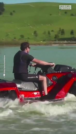 Quadski is a successful combination of a quad bike and a jetski. 🌊 It is capable of reaching 45 mph on land and water. #Engineering | Interesting Engineering