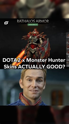 Ranking the new Dota 2 x Monster Hunter collab skins, and TBH we're leaning towards the Dragon Knight Rathalos Armor! Are these cosmetics a COP or DROP? #Dota2 #Valve #MonsterHunter #MHWilds #Capcom #dota #gaming | GosuGamers