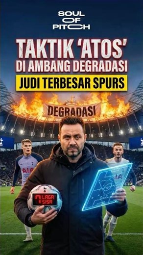 JUDI TERBESAR SPURS! De Zerbi Datang Saat Tottenham di Ambang Degradasi