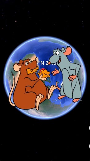 I found Remy 🐁the chef mouse 🧑‍🍳on google maps and google earth #viral #trending #shorts #map #earth