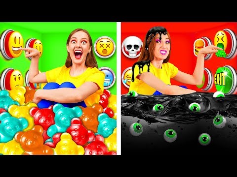 1000 Mystery Buttons Challenge Only 1 Lets You Escape | Funny Food Challenges by Fun Fun