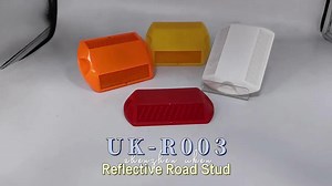 Traffic Safety 3M ABS Plastic Reflective Road Stud Yellow Reflector Cat Eye Reflect Driveway Marker Road Spike for Highway