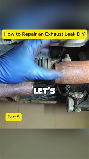 How to Repair an Exhaust Leak DIY P5#cars #fix #carsoftiktok #engineering #car