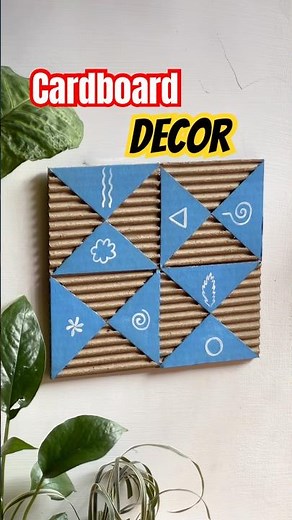 Amazing Cardboard Wall Decor 😍 | Waste Cardboard Craft Idea | Easy DIY Room Decoration