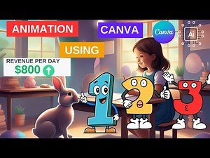 How to Create Kids Learning Video | Create Cartoon Animation |Talking cartoon|Canva & AI Animation