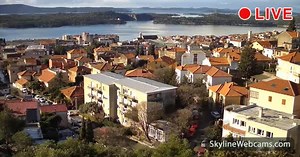 【LIVE】 Kamera na żywo Szybenik - Chorwacja | SkylineWebcams
