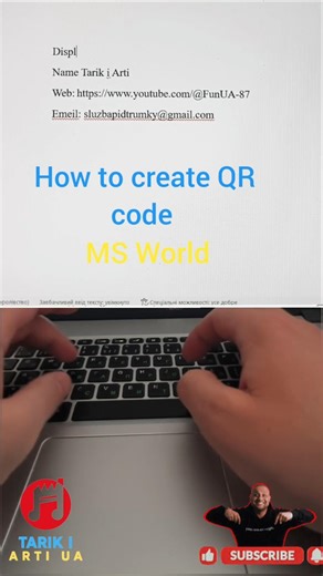 How to make QR code in MS world/ QR код у ворді😉 #україна