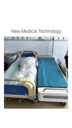 Ideas Explaining on Instagram: "See how a patient is smoothly and safely transferred between two hospital beds using a specialized automated transfer system. A look at modern solutions for patient handling in a clinical setting."