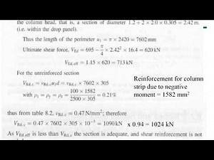 Design of reinforced concrete flat slabs PART 6