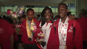 35K views · 1K reactions | Celebration outside the Piarco International Airport as the Special Olympic Team returned this evening. The team scored a whopping 56 medals during their time in Abu Dhabi! | CCN TV6: Trinidad and Tobago | Facebook